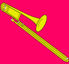 Dibujo Trombón pintado por trombon