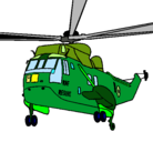 Dibujo Helicóptero al rescate pintado por guero