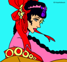 Dibujo Princesa china pintado por SILVIA