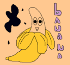 Dibujo Banana pintado por lidia