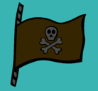 Dibujo Bandera pirata pintado por sebastianvelez