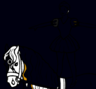 Dibujo Trapecista encima de caballo pintado por reiqr23ie3