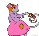 Dibujo La ratita presumida 7 pintado por marta