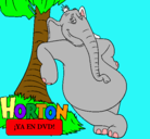 Dibujo Horton pintado por aram