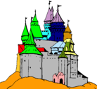 Dibujo Castillo medieval pintado por jhon
