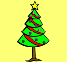 Dibujo Árbol de navidad II pintado por estrella