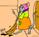 Dibujo La ratita presumida 1 pintado por camila