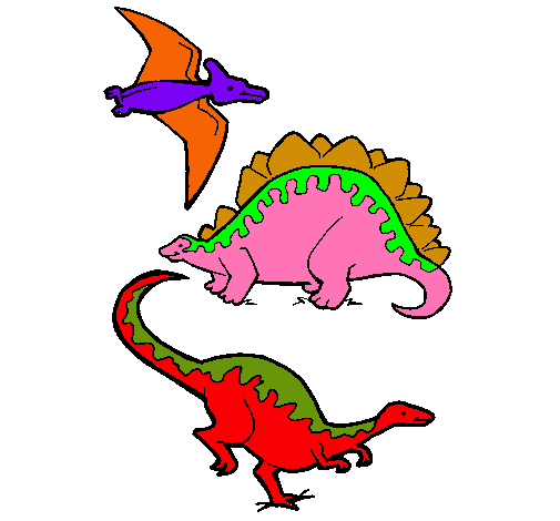 Tres clases de dinosaurios