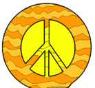 Dibujo Símbolo de la paz pintado por mauricio