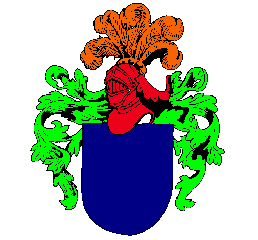 Escudo de armas y casco