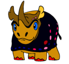 Dibujo Rinoceronte pintado por Vlad