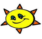 Dibujo Sol sonriente pintado por sunny