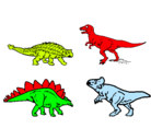 Dibujo Dinosaurios de tierra pintado por frankli