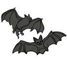 Dibujo Un par de murciélagos pintado por nicolas