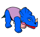 Dibujo Triceratops II pintado por LeonardoDomic