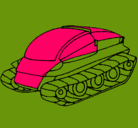 Dibujo Nave tanque pintado por david