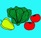 Dibujo Verduras pintado por steven