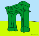 Dibujo Arco de triunfo pintado por sopr