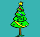 Dibujo Árbol de navidad II pintado por fabian