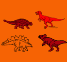 Dibujo Dinosaurios de tierra pintado por lindafranj
