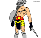 Dibujo Gladiador pintado por alexis