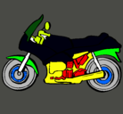 Dibujo Motocicleta pintado por alan