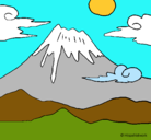 Dibujo Monte Fuji pintado por Anig