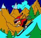 Dibujo Esquiador pintado por stephen