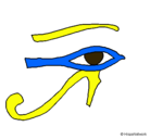 Dibujo Ojo Horus pintado por ldjz