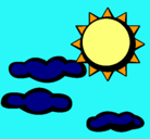 Dibujo Sol y nubes 2 pintado por prisessa