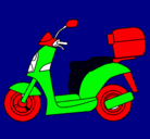Dibujo Ciclomotor pintado por Julen