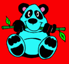 Dibujo Oso panda pintado por nEllU