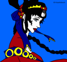 Dibujo Princesa china pintado por chantel