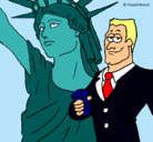 Dibujo Estados Unidos de América pintado por jazminlopez