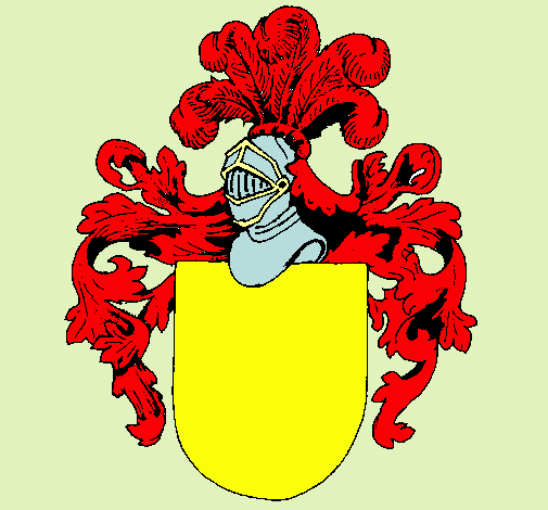 Escudo de armas y casco