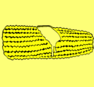 Dibujo Mazorca de maíz pintado por janice
