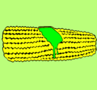 Dibujo Mazorca de maíz pintado por susana