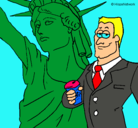 Dibujo Estados Unidos de América pintado por cesar