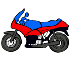 Dibujo Motocicleta pintado por joa