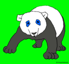 Dibujo Oso panda pintado por victoria