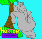 Dibujo Horton pintado por rodolfo