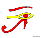 Dibujo Ojo Horus pintado por IVAN.G