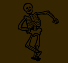 Dibujo Esqueleto contento pintado por xcnyjmjunym