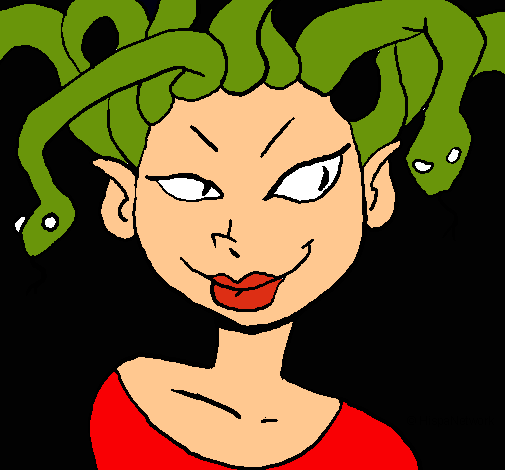 Mujer medusa