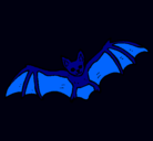Dibujo Murciélago volando pintado por tito