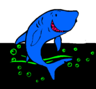 Dibujo Tiburón pintado por ivonnemilen