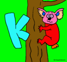 Dibujo Koala pintado por vicente