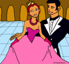Dibujo Princesa y príncipe en el baile pintado por MireiaLoka
