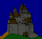 Dibujo Castillo medieval pintado por jorge