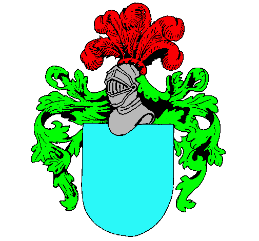 Escudo de armas y casco